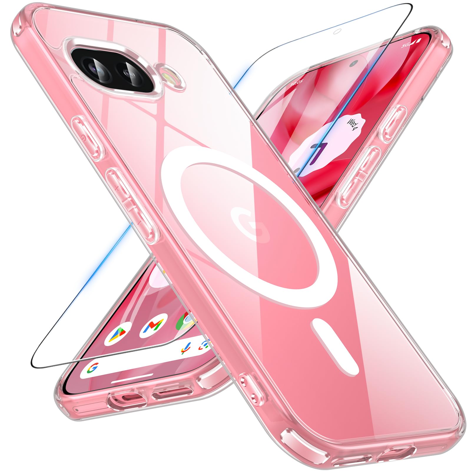 Google pixel 9a 本体　128GB カバー付 Google Pixel 9a ケース カバー リング付き 耐衝撃 スライド式